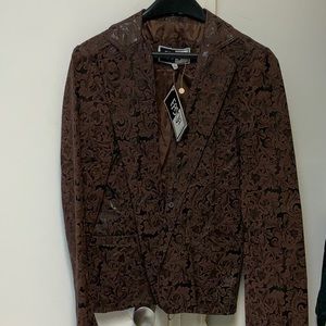 Faux Leather…One of a kind jacket! Sz S